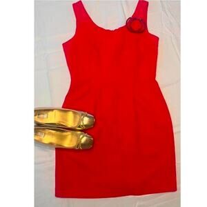 Vintage 90s My Michelle Red Mini Dress Size 7/8